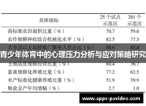 青少年体育中的心理压力分析与应对策略研究 青少年体育中的心理压力分析与应对策略研究